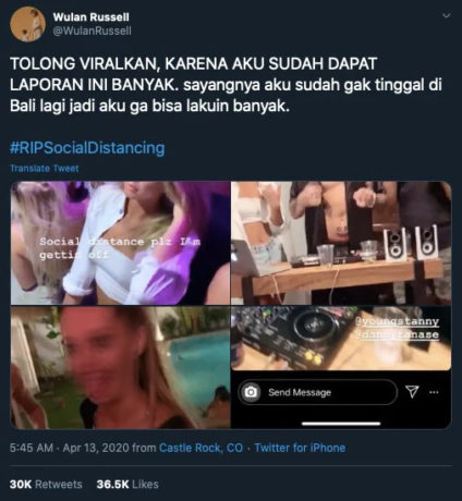 Footage Of A Party In Bali Goes Viral As Netizens Call For Social