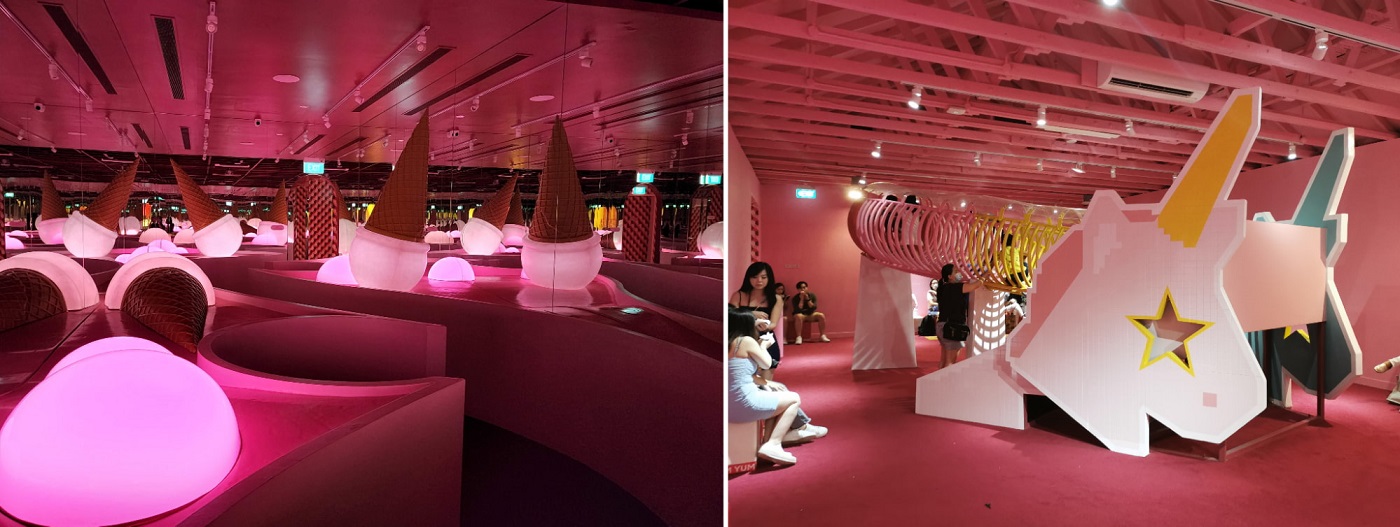 giant ice cream displays and a unicorn playground in the Museum of Ice Cream Singapore